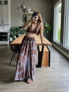 Tie dye boho pants, Wide leg tie dye pants Gift for friend Tie dye summer pants Tie dye beach pants Bohemian trousers Summer wear Beachwear