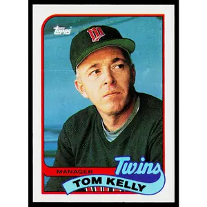 Tom Kelly 1989 Topps #14 Minnesota Twins