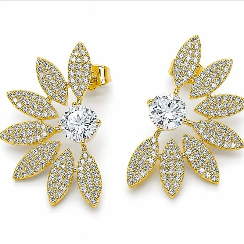 Flower design earring