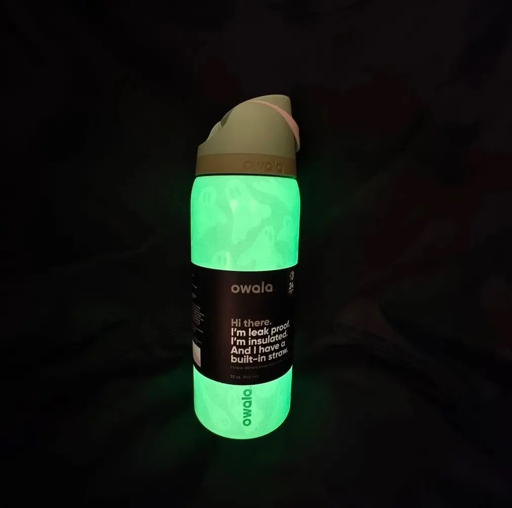 Owala FreeSip Halloween Ghost Glow in the Dark Tumbler 32oz Stainless Steel,brand new gift