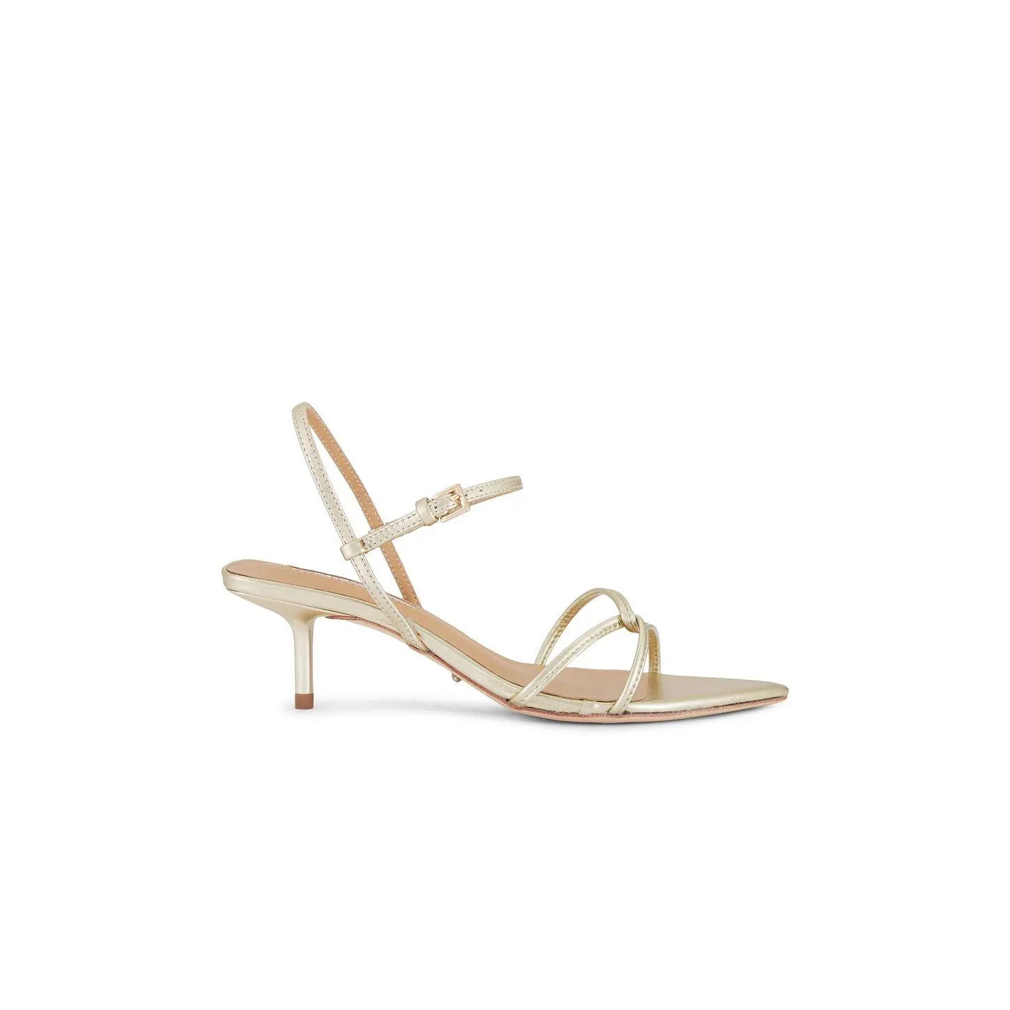 Tony Bianco Florida Sandal in Gold Nappa Metallic
