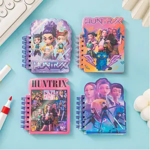 4pcs Kpop Demon Hunter Group Pocket Notebook, Small Stationery Notepad, Essential School Supplies, Perfect Gift for Fans