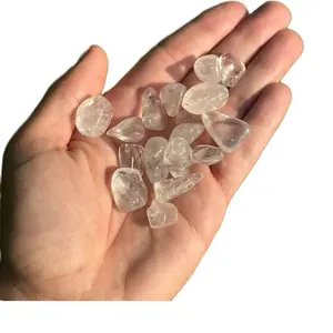 Clear Quartz Tumble or 3 Pieces  Stone Bulk Wholesale Lot 1/2 Pound 10-20mm Crystals for Crafting & Healing