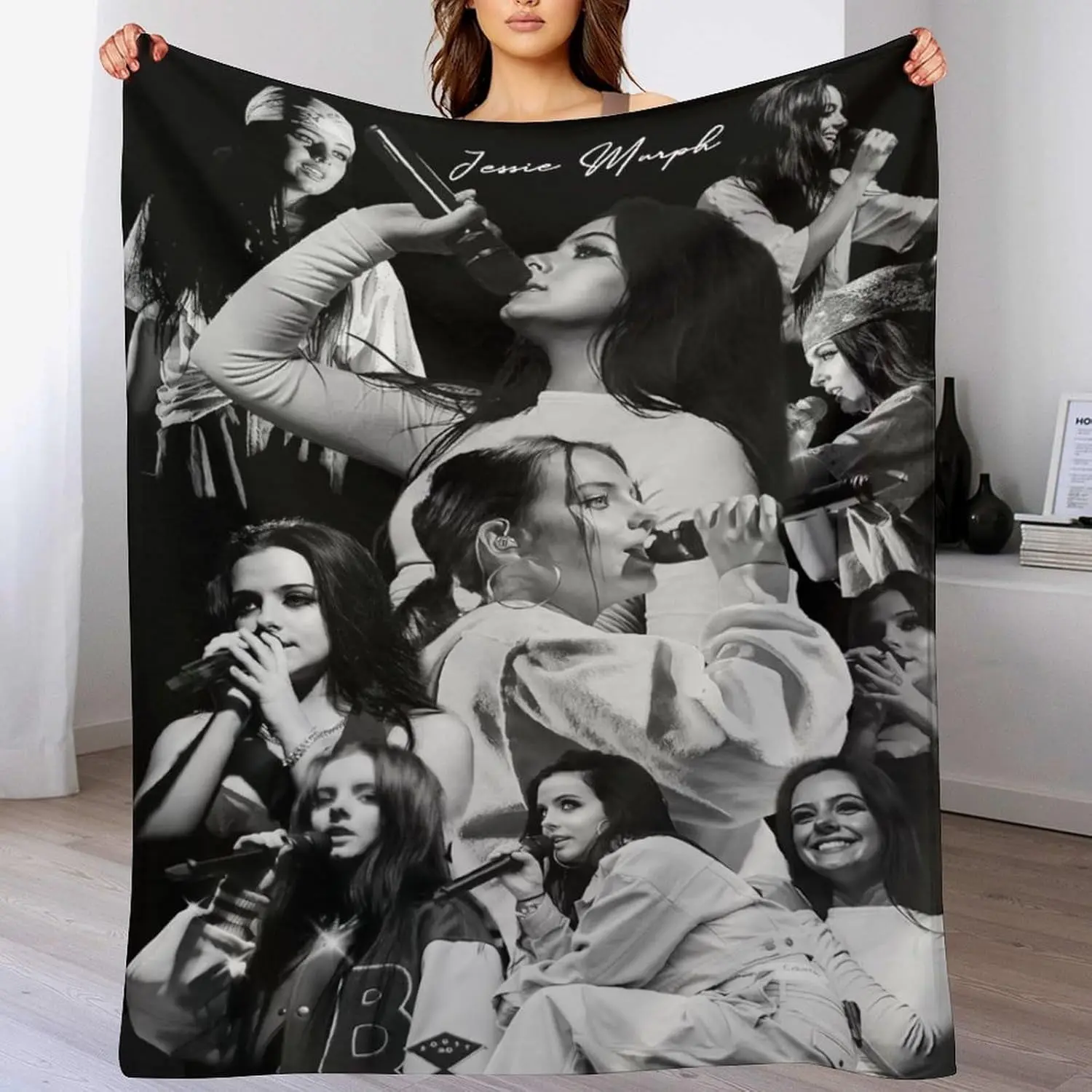 Jessie Music Murph Blanket Super Soft Flannel Blanket Gift Blanket Musical Cozy Warm Blanket Sofa Blanket for All Seasons30 x40, Style