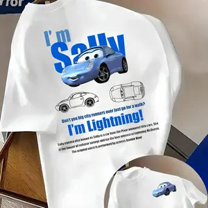 Retro Two Side Cars Gildan T-Shirt,Cars Movie TShirt, Mcqueen and Mater Retro Vintage Unisex Oversized Anime Graphic Tee – Trendy Y2K Acid Gildan, Manga Game Movie Lover Gift For Fans Merch