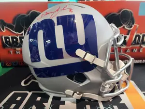 Daniel Jones AMP Specialty Auto Full Size Helmet Giants Colts Beckett COA