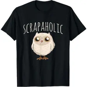 Scrapaholic Scrapbooking Owl T-Shirt