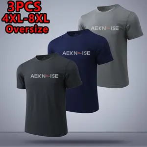 Upgraded super-loose plus-size men’s quick-dry T-shirt featuring a mesh, breathable fabric design. High-stretch, ultra-thin, durable, and available in an extra-large size with a crew neck and short sleeves. Suitable for everyday work and casual sports, av