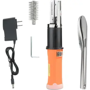 Cordless Electric Fish Scaler Tools,Built-in 12v Rechargeable Battery,2 Cutter Heads,Two-way Rotated,IPX7 Waterproof,Electric Fish Scaler Remover,Fish Scale Remover,Professional Fish Descaler Tool