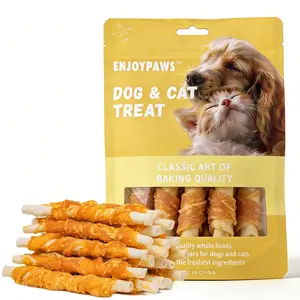 Chicken Duck Wrapped Beef Hide Rolls Dog Chews Dental Training Treats for Dogs 0 Pigment 0 Preservatives 0 Attractant
