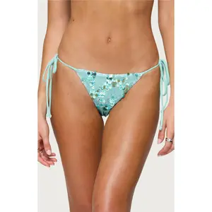 Edikted Women's Mirabella Sequin String Bottom