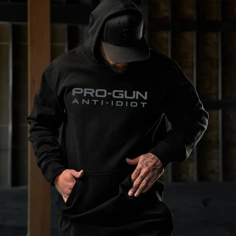 Pro-Gun Anti-Idiot T-Shirt, Sweatshirt & Hoodie – 2A Patriot Apparel for Men