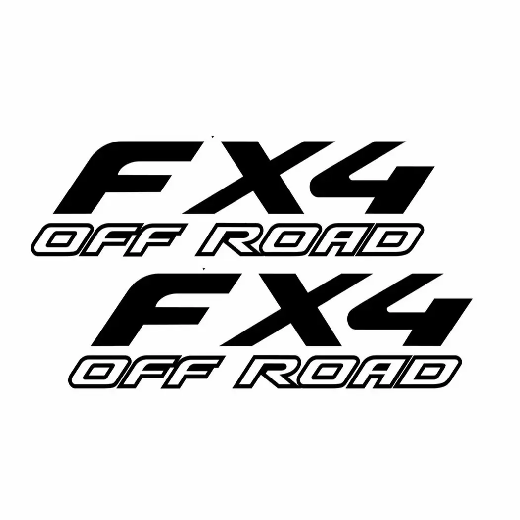 Fx4 Off Road Black Decal Set
