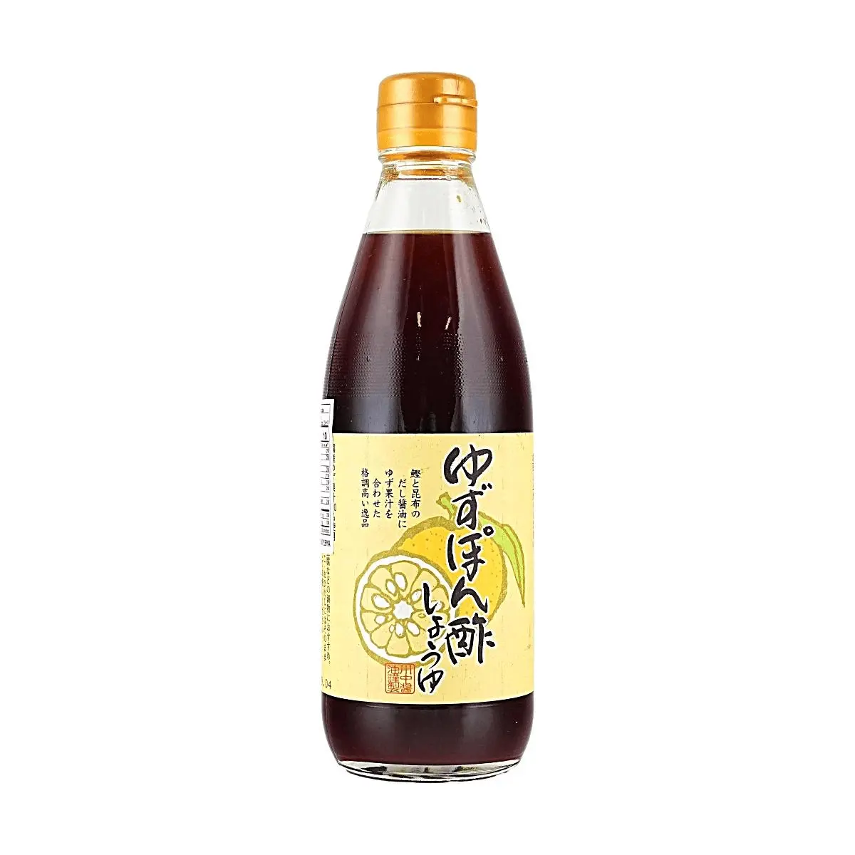 KAWANAKA Japanese Yuzu Ponzu Sauce - Classic Bonito Dashi & Kombu Flavor, 360ml - Versatile Dipping & Cooking Sauce