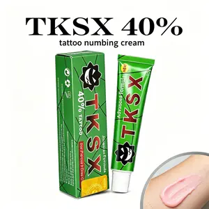 TKSX Tattoo Numbing Cream - For Tattoos - Painless Procedure 40% Very Strong  For Tattoos Piercings Laser Removal Waxing Eyebrow Threading 10g