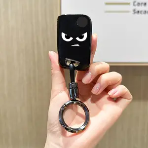 for Volkswagen Key Fob Cover Keychain Fit for VW 2016-2017 Golf Polo GTI 2018 2019 Tiguan Smart Key Shell Case