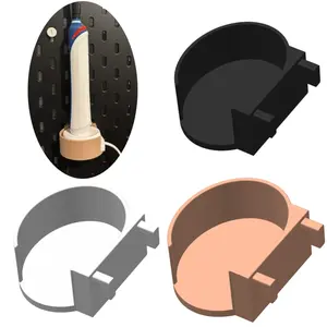 Electric toothbrush charger pegboard accessory, suitable for vertical hole pegboard storage, wall-mounted type compatible with Oral-B electric toothbrush chargers, Toothbrush Holder | Vertical wall-mounted charging base