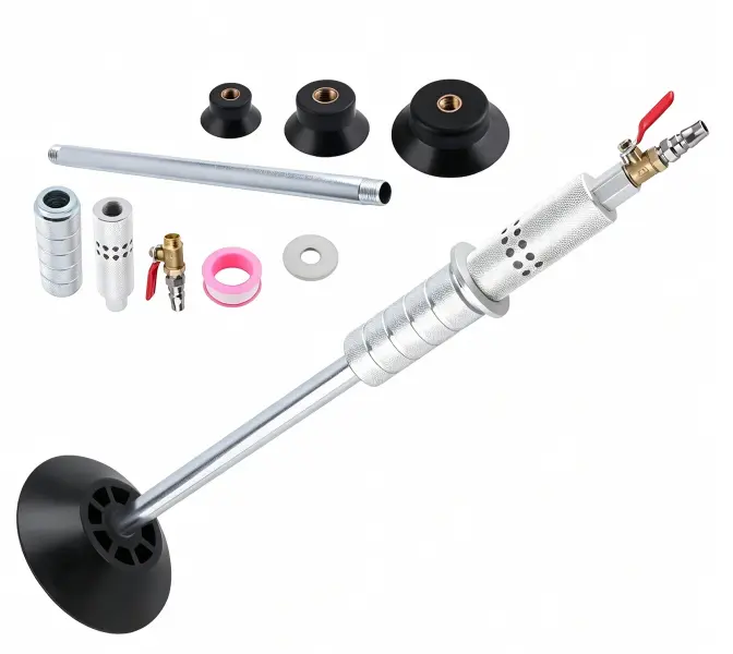Pro-Level DIY Pneumatic Dent Puller Kit - Air Vacuum Suction Cup Slide Hammer Dent Repair Tools for Paintless Auto Body Restoration, with 3-Size Suction Cups & Complete Tool Set