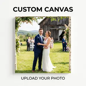 Custom Canvas Print Wall Art Personalized Photo to Canvas Painting with Frame/unframe Options(1:1),(3:2),(3:4) Aesthetic Room Makeover Boyfriend Girlfriend Gift High-Res Digital Print Souvenir Summervibes poster