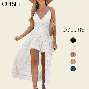 CUPSHE Women's Fitted Sleeveless Spaghetti Strap Ruching Smocking Overalls, Floral Women's Clothes for Deals For You Days