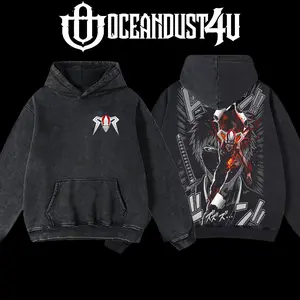 OceanDust4U Bleach Ichigo Kurosaki Final Hell Form Unisex Hoodie & T-Shirt - 100% Premium Cotton, Oversized, Pre-Washed American Made Menswear Classic