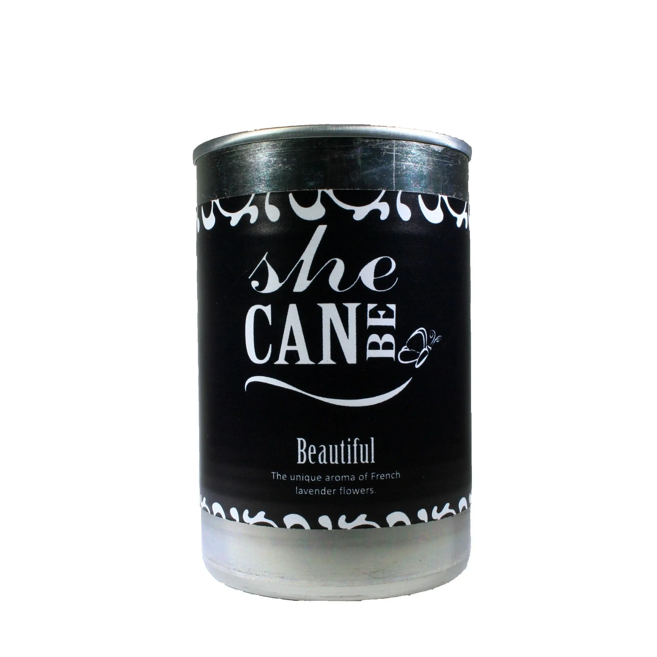 Shecan Be Beautiful, Lavender Scented, Mancans Candle in 10 oz Soupcan, Novelty Gifts, Gift for Women