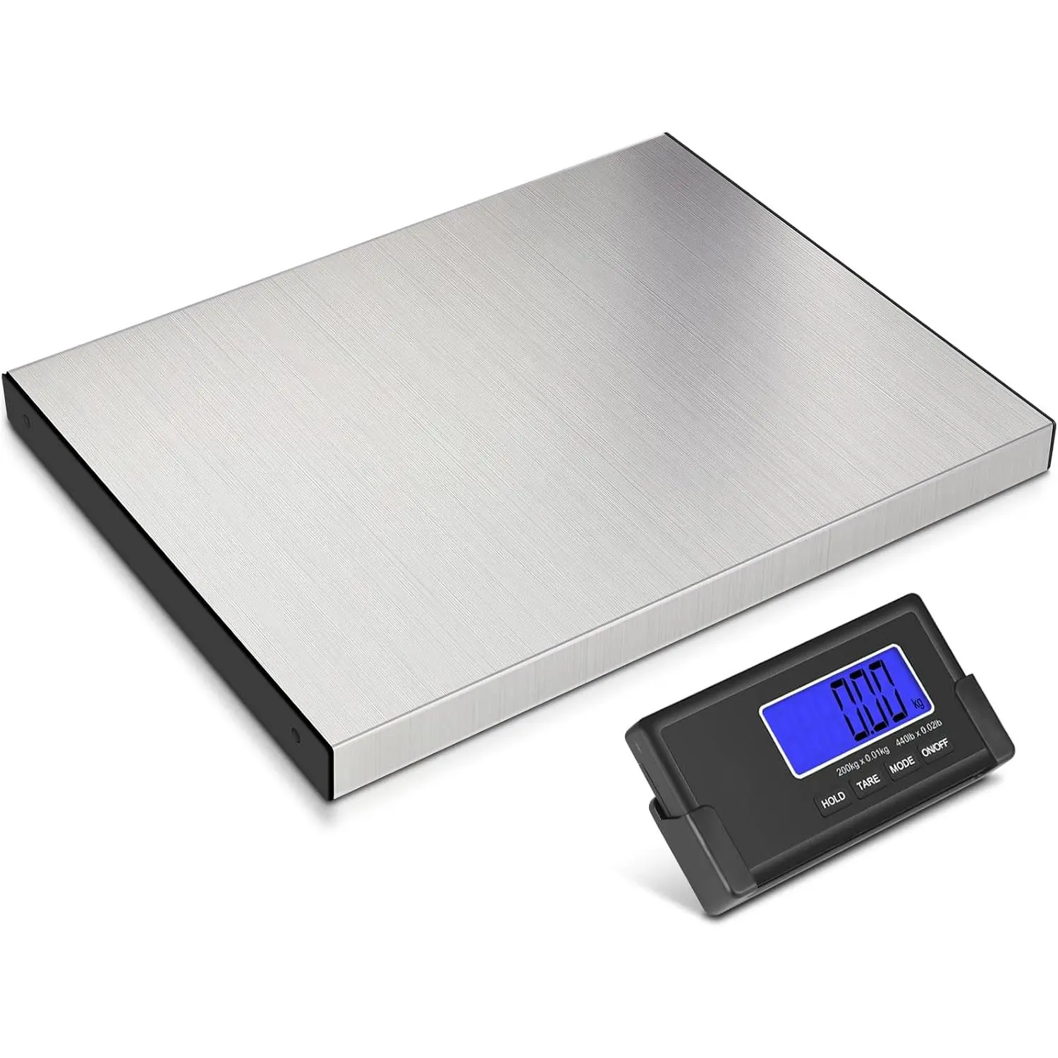 Wireless Shipping Scale with 440lbs Capacity & 10g Precision, LCD Display, Heavy-Duty Stainless Steel Large Platform for Packages, Luggage