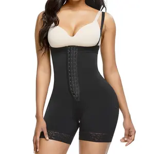 FeelinGirl Fajas Colombianas Shapewear Full Body Girdle for Postpartum Tummy Control, Adjustable Body Shapewear Underwear with Zipper Crotch