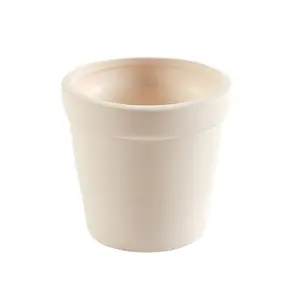 4" x 4" DIY Plain White Ceramic Flower Pots Coloring Crafts - 12 Pc.