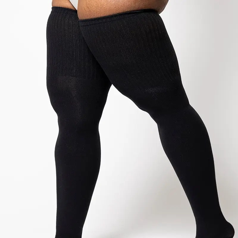 Thunda Thighs - Ny Hi - Plus Size Thigh High Socks - Women's Lightweight Nylon Stretch - 36 colors