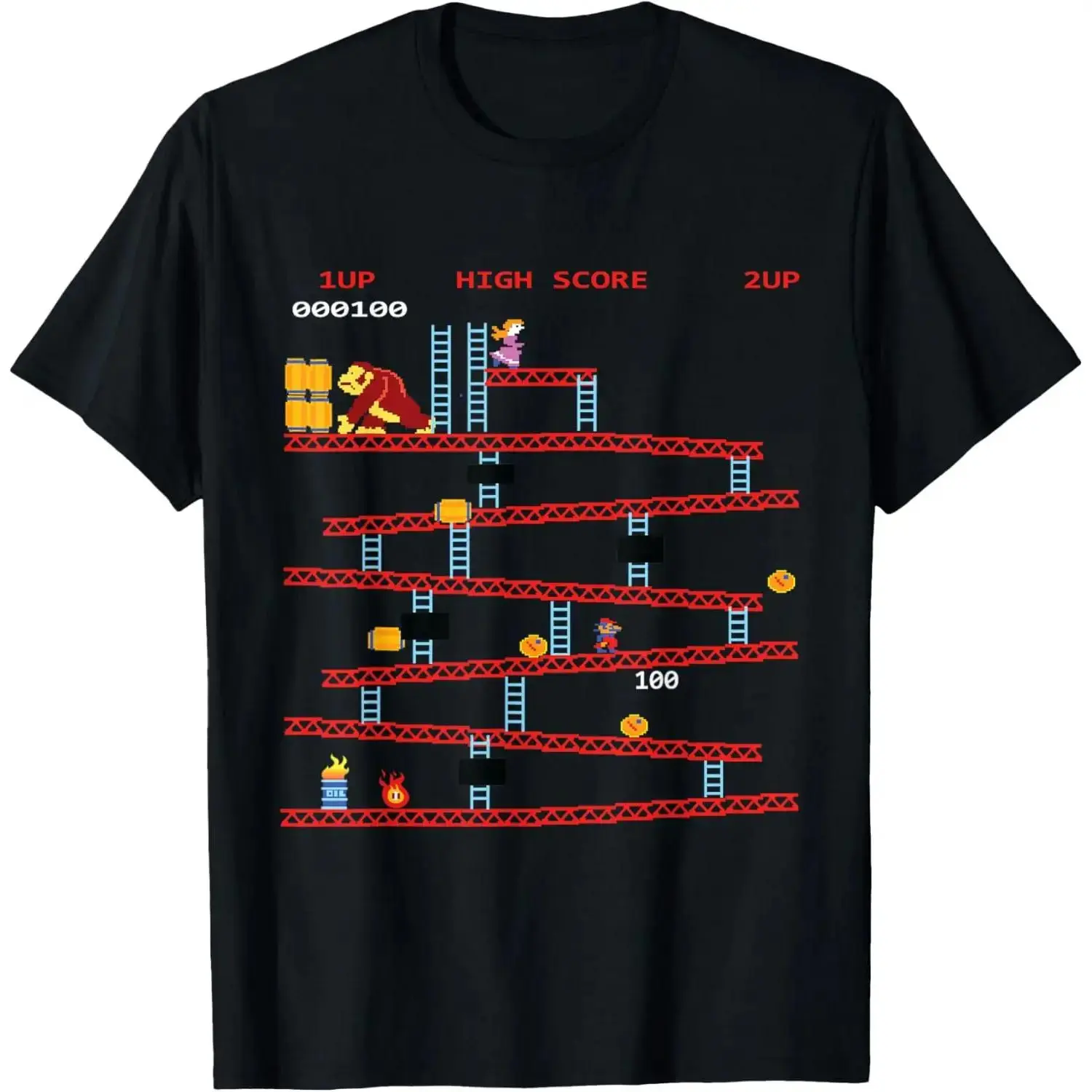 100% Cotton Gaming Arcade Retro Video Game Console Vintage Gamer Gifts T-Shirt