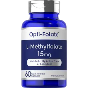 Carlyle L Methylfolate 15mg | 60 Capsules | Max Potency | Optimized and Activated | Non-GMO, Gluten Free | Methyl Folate, 5-MTHF | by Opti-Folate
