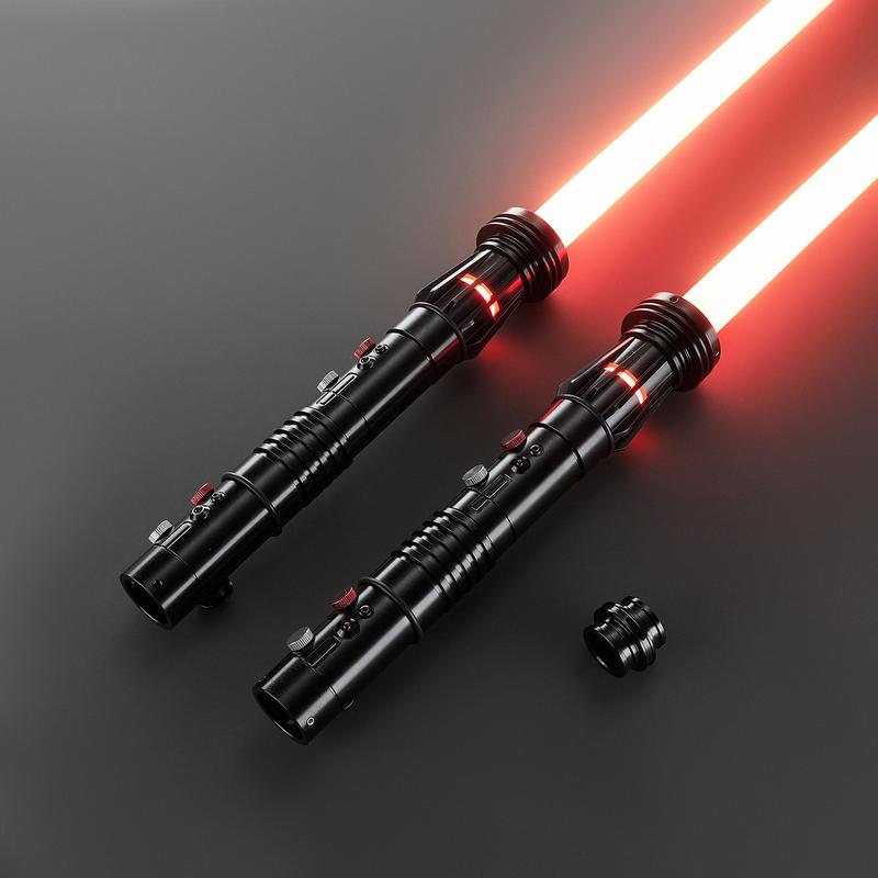 Darth Maul Xenopixel v3 Lightsaber Double Blades Light Saber with 2 Handles for Dual-Wielding Experience Unique Design Modern Twist on Classic Lightsaber Neopixel App Control sword glow toy