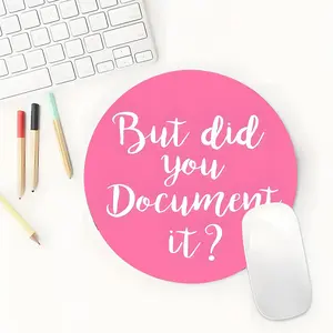 Round Mouse Pad, Anti-slip Rubber Base Mouse Pad, Mouse Mat for Gaming and Office Computer, Laptop, Desktop Mouse Pad, Gift for Family Friend, Non Slip Mousepad