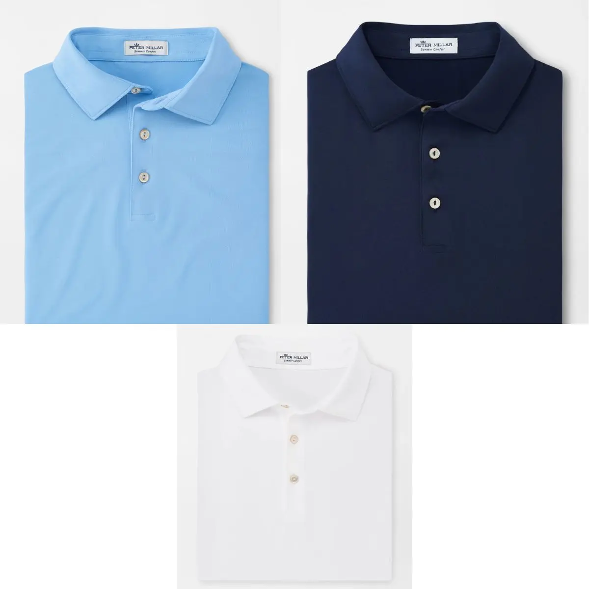 Peter Millar Solid Stretch Mesh Performance Polo, Designed for Ultimate Comfort and Breathability Menswear Top Menswear Top