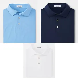 Peter Millar Solid Stretch Mesh Performance Polo, Designed for Ultimate Comfort and Breathability Menswear Top Menswear Top