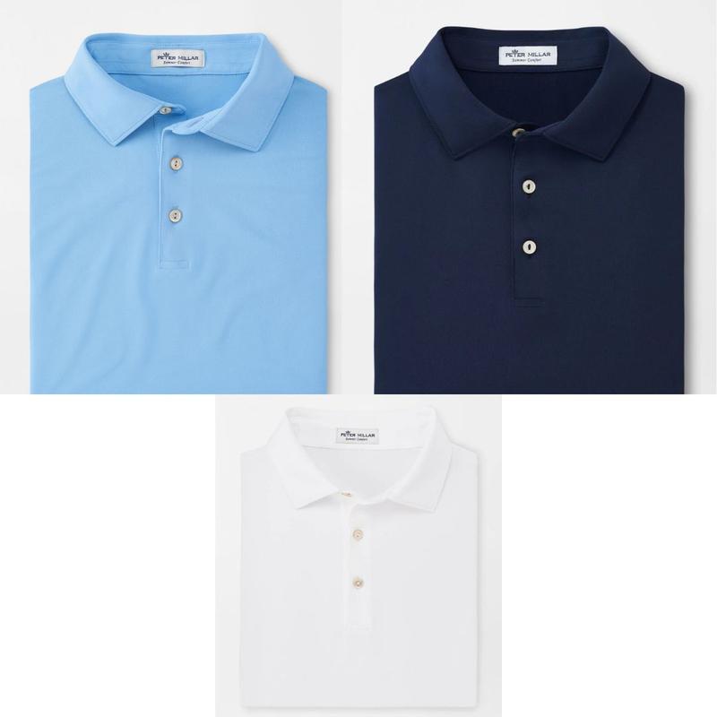 Peter Millar Solid Stretch Mesh Performance Polo, Designed for Ultimate Comfort and Breathability Menswear Top Menswear Top