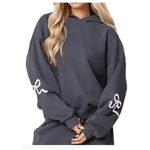 Bow Printed Sweater - Simple Product Title Using Provided Information Casual Chic