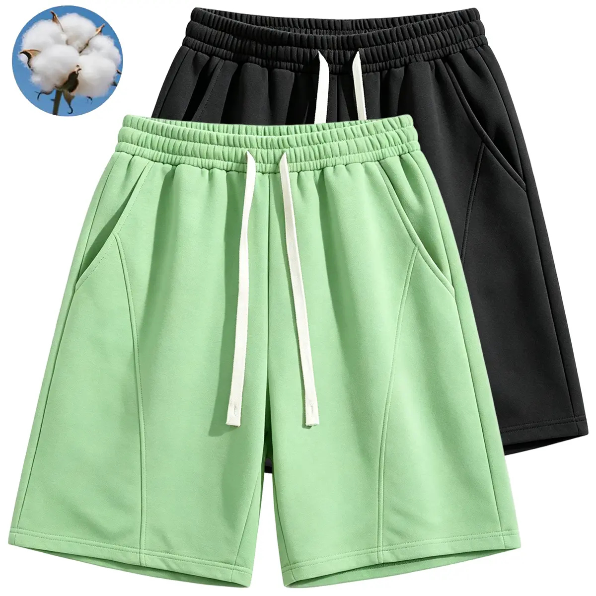Light Green + Black