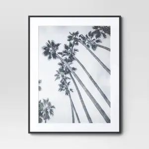 22" x 28" Matted to 18" x 24" Elevated Aluminum Poster Frame Black - Threshold