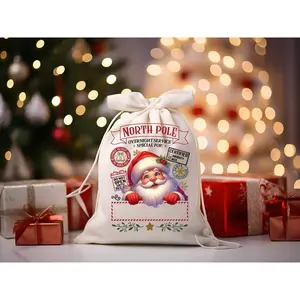 Christmas Gift Sacks - Santa Sacks for Kids - Festive Customizable Sacks