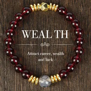 Attract Career Wealth & Luck Bracelet - Ideal For Career And Study - Perfect Holiday Jewelry Gift For Men And Women Colorblock Beaded Crystal Bracelet