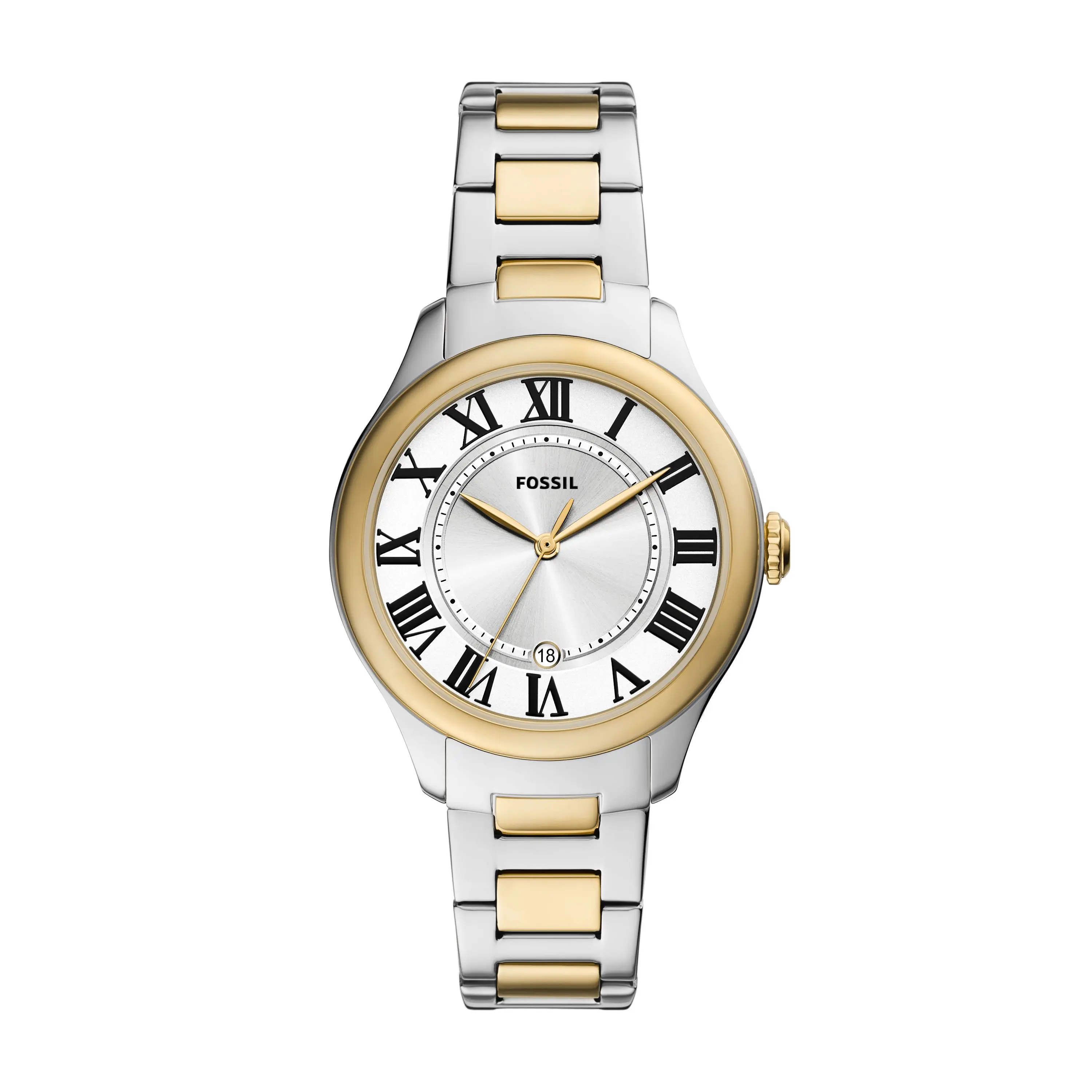 Fossil Women's Gilmore Three-Hand Date, Two-Tone Stainless Steel Watch