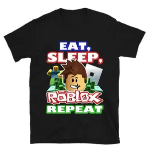 Youth and Adult Eat, Sleep, Roblox Repeat Roblox Shirt Showcasing Nostalgic and Iconic Gaming Artwork, Youth Casual Wear, Gift For Son And Daughter, Toddler graphic tees, family matching shirt, holiday shirt, youth clothing