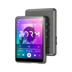 64GB MP3 Player Bluetooth 5.3 with 2.4" Full Touch Screen，Portable Digital Music Player with Speaker，FM , Line Recording, HiFi Lossless Sound, Support up to 128GB. (Gray) Audio  Mp4 Multifunctional Hand Crank Emergency