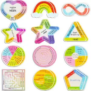 Calm Strips Anxiety Relief Adhesive Sensory Stickers, 24 Pcs - Safe Materials & Waterproof, Ideal for School, Office, and Classroom Use - A Thoughtful Christmas Stocking Stuffer