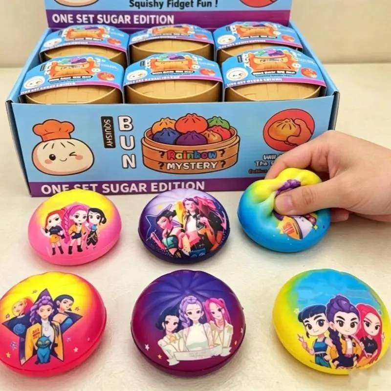 Kpop Squishy Dumpling Rumi Decompression Dumpling Hot Cartoon Movie Squeeze Fidget Ornaments Anti Stress Desk Accessories