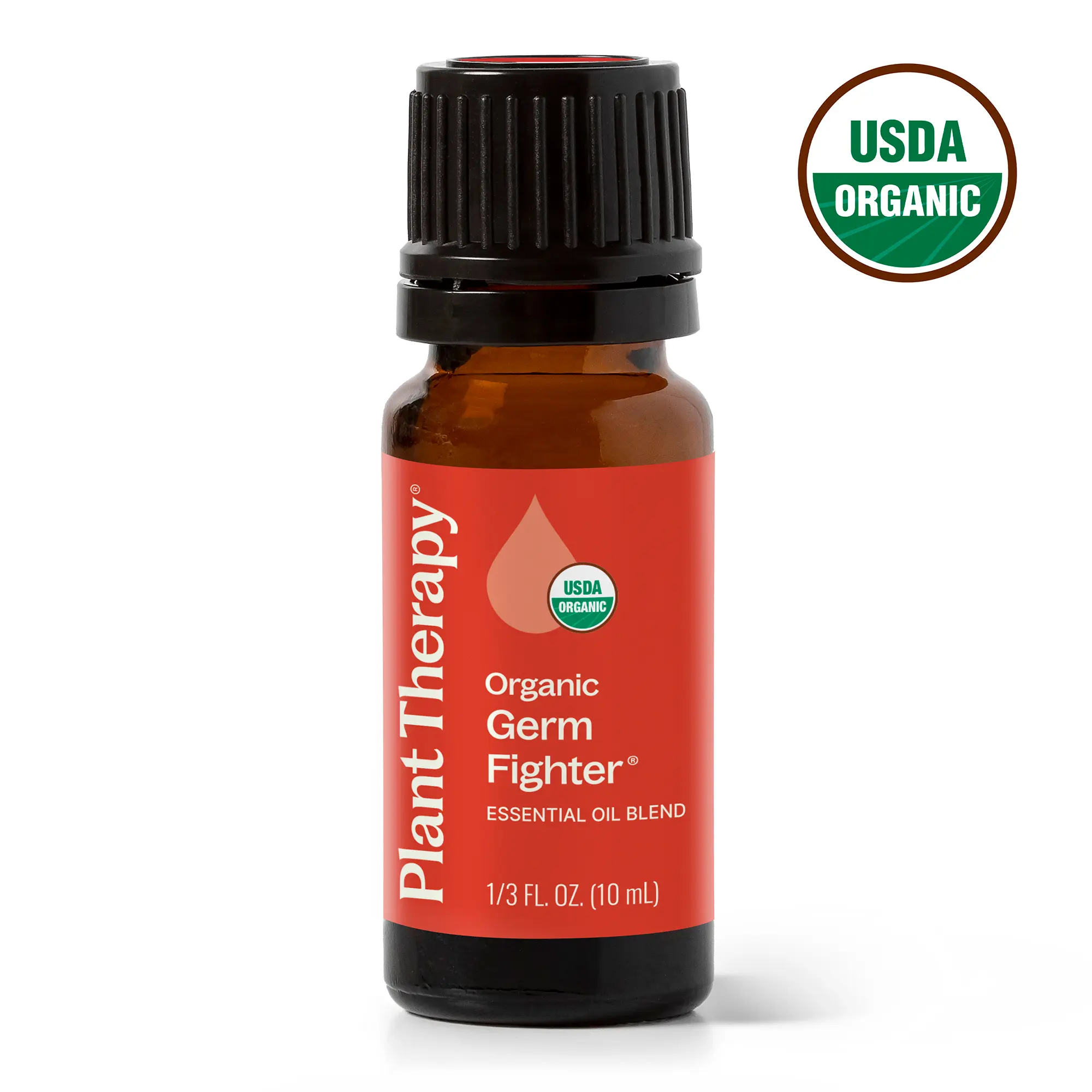Plant Therapy Organic Fighter Essential Oil Blend 100% Pure, Undiluted, Therapeutic Grade 10 mL (1/3 oz) Plant Therapy Organic Fighter Essential Oil Blend 100% Pure, Undiluted, Therapeutic Grade 10 mL (1/3 oz)