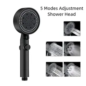 5-Mode Adjustable Handheld Shower Head with Hose & Bracket, Multi-functional High Flow Spray for Pets & Kids, Anti-Clog Design 2026