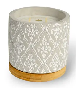 Bourbon Royalty 16oz Damask Stone Candle